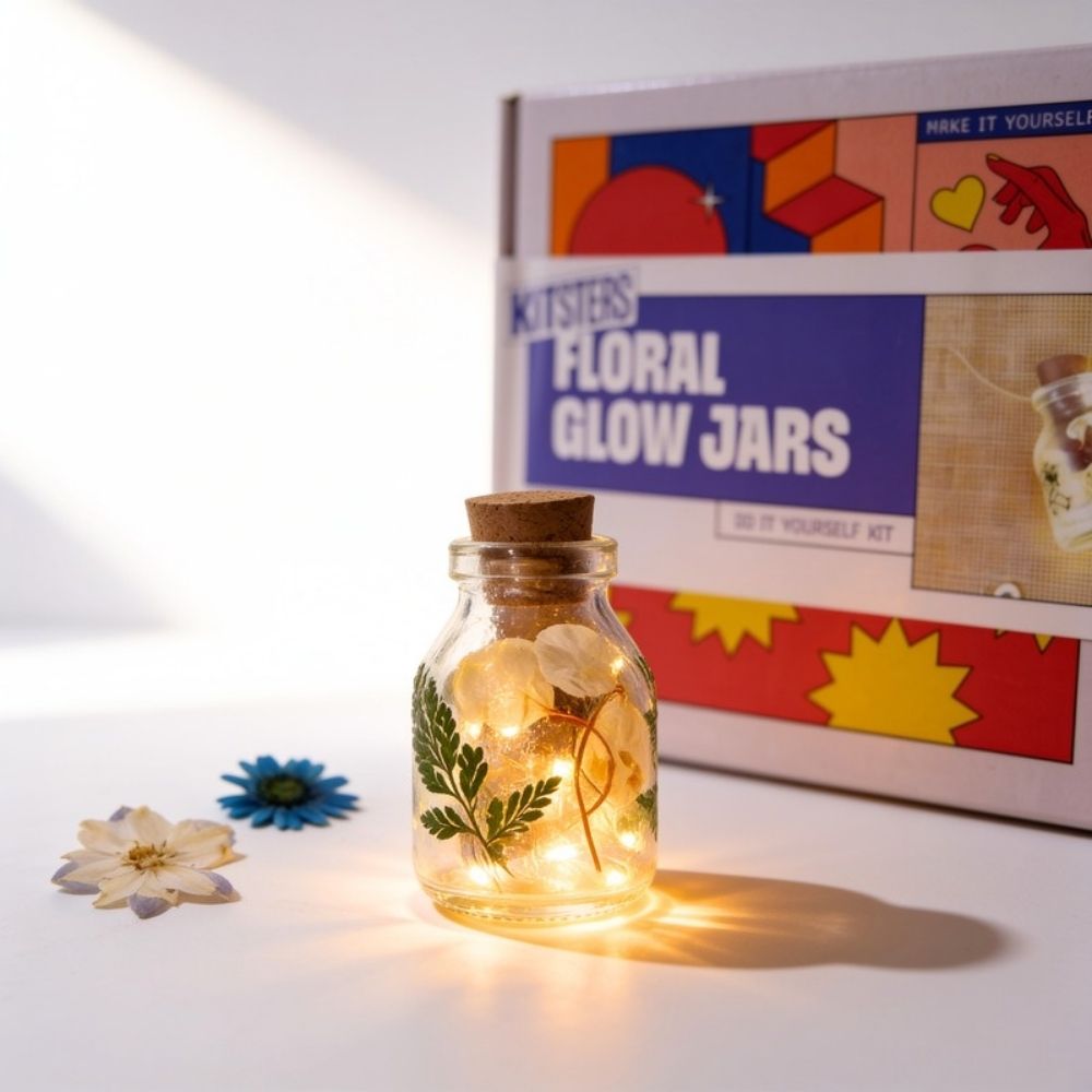 DIY Floral Glow Jar Kit