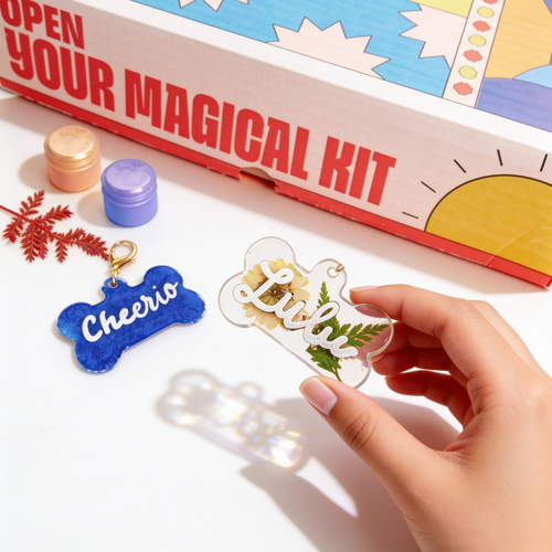 DIY UV Resin Dog Tag Kit