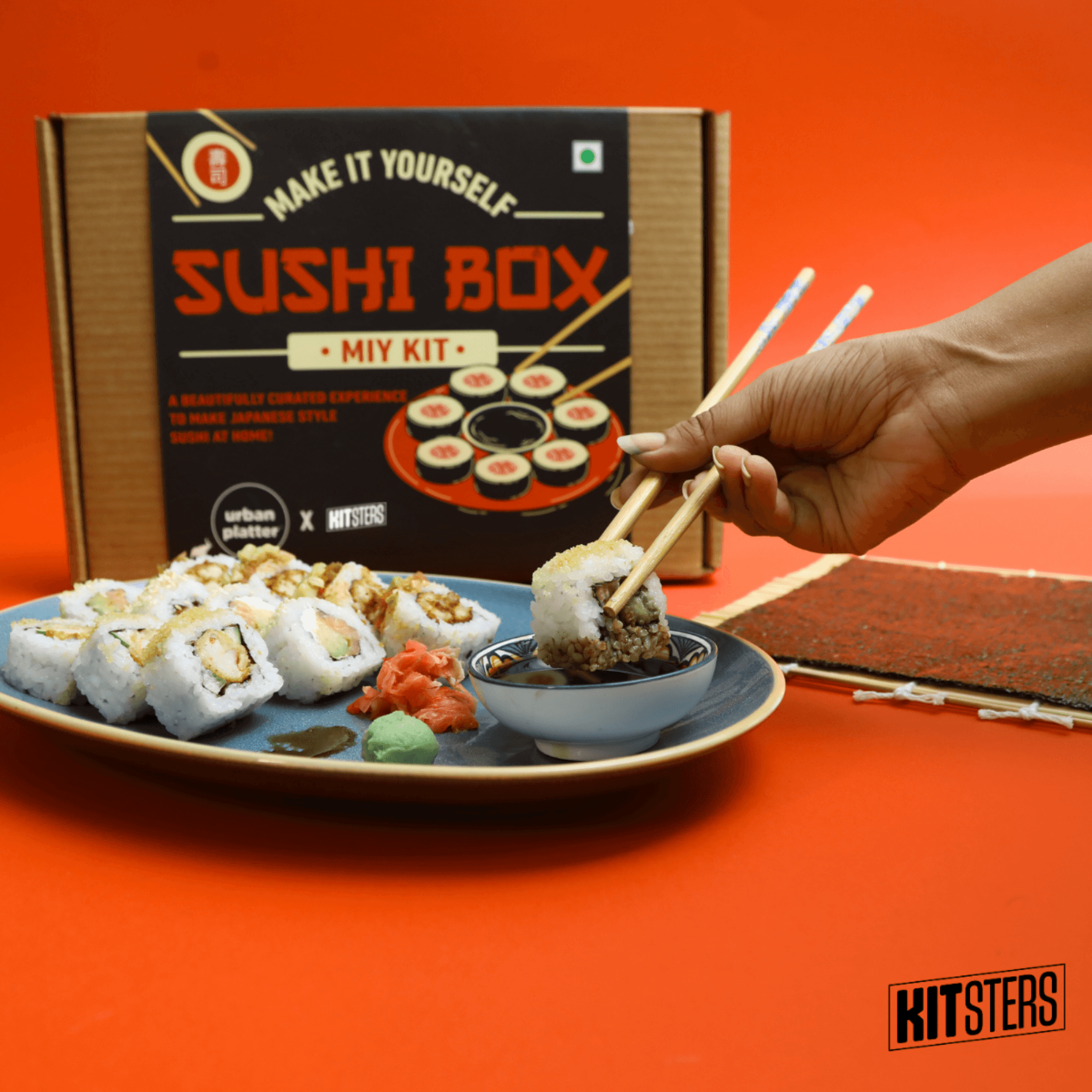 Buy Now | DIY Authentic Sushi Kit with Video Workshop | Makes 50 Pcs