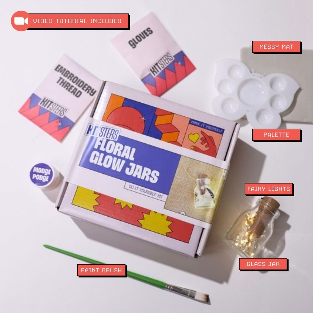 DIY Floral Glow Jar Kit