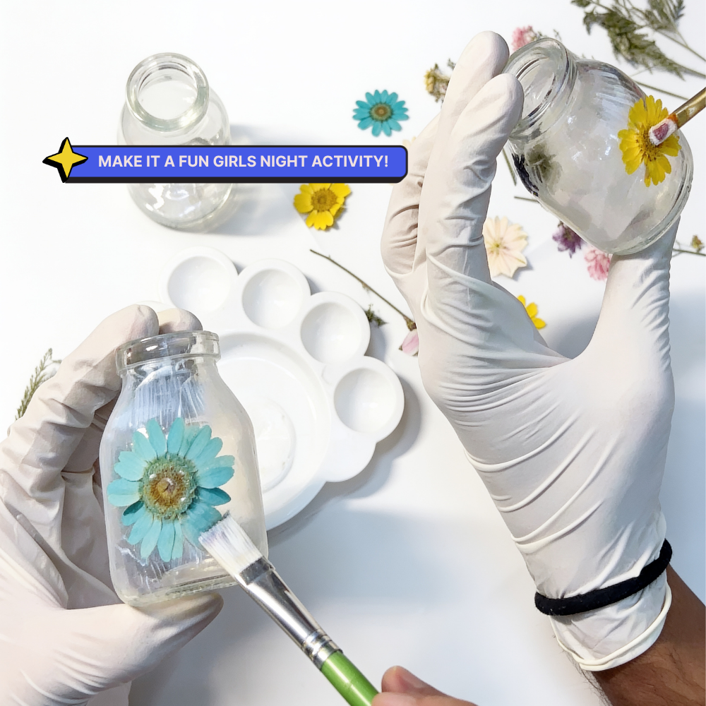DIY Floral Glow Jar Kit