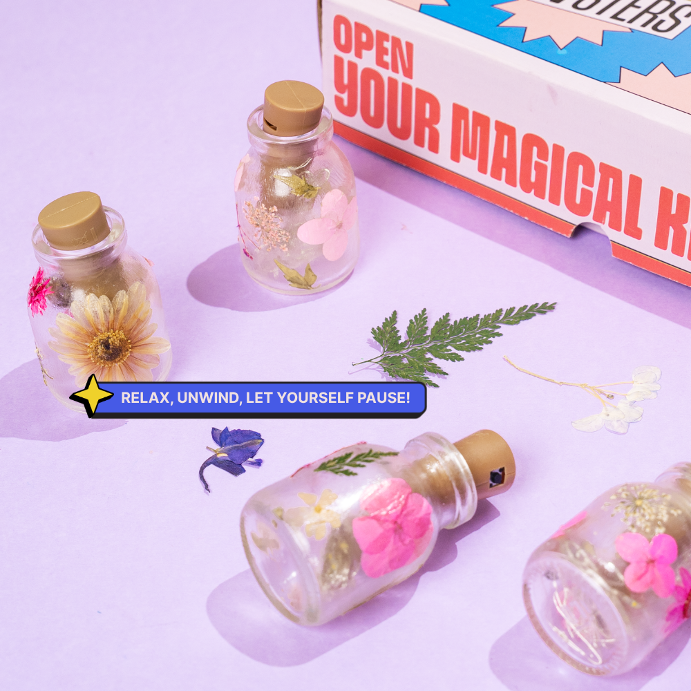 DIY Floral Glow Jar Kit