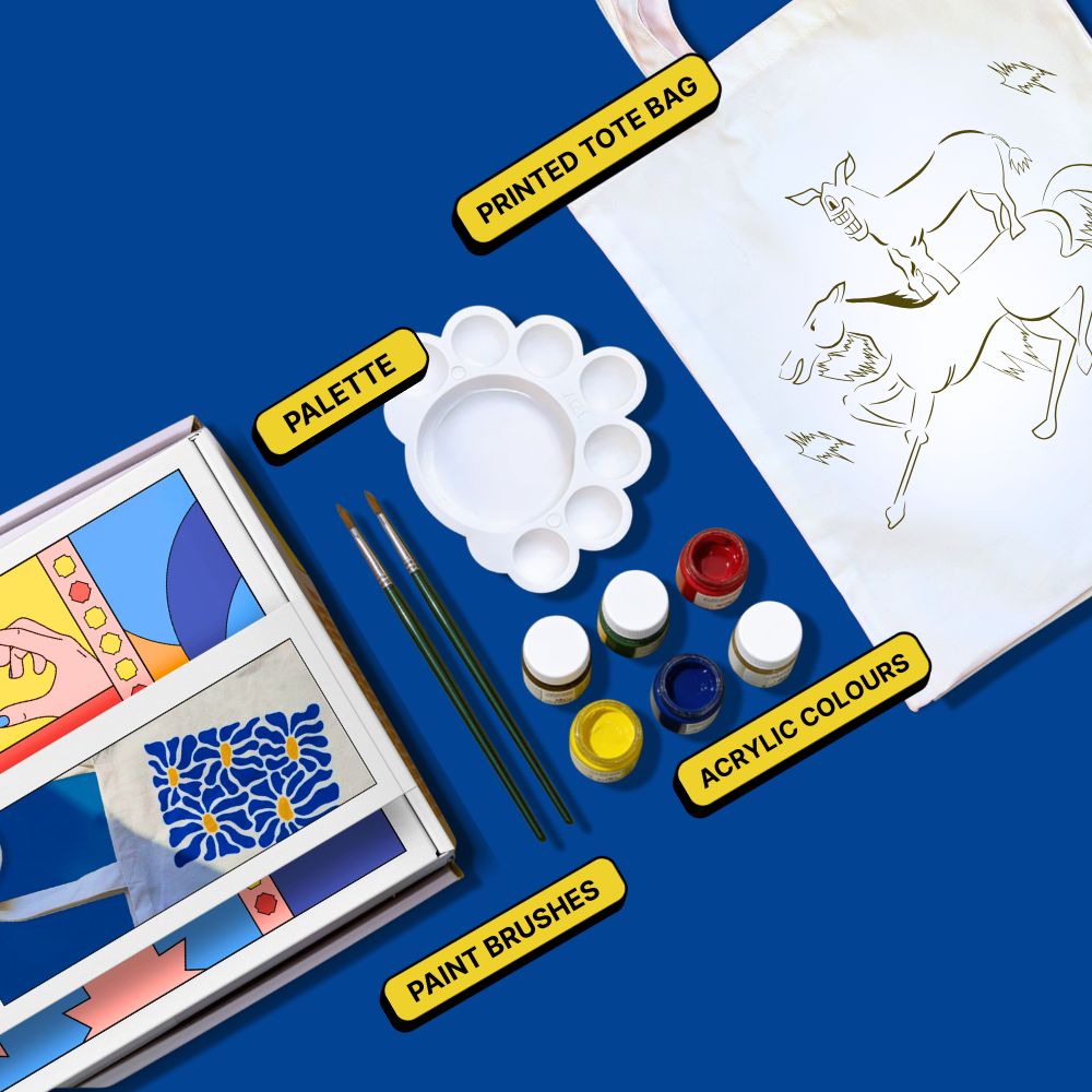 DIY Tote Bag Painting Kit - Welcome