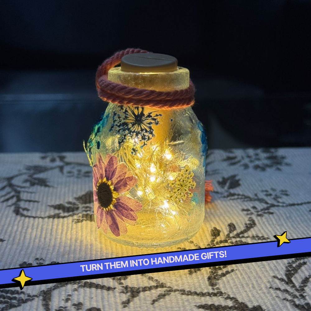 DIY Floral Glow Jar Kit