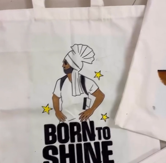 DIY Tote Bag Painting Kit - Punjabi Aa gaye — made by a Kitsters maker