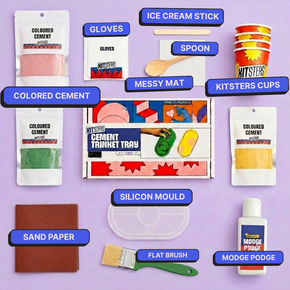 DIY Cement Trinket Tray Kit