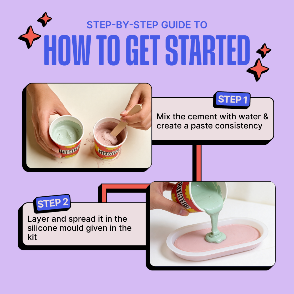 DIY Cement Trinket Tray Kit