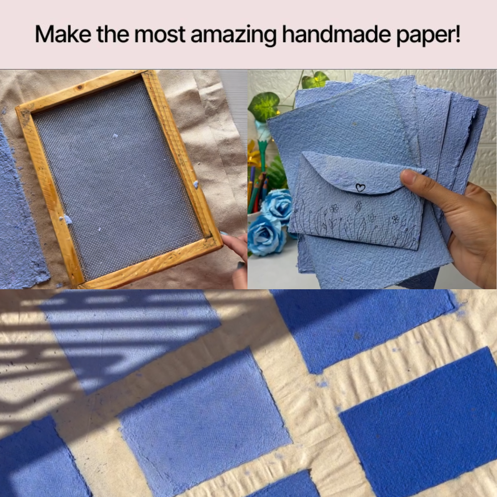 Handmade Paper Making Mould and Deckle Set
