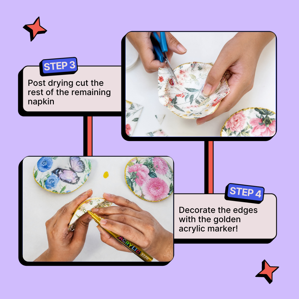 DIY Decoupage Shells Kit