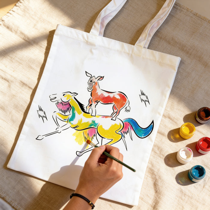 DIY Tote Bag Painting Kit - Welcome — made by a Kitsters maker