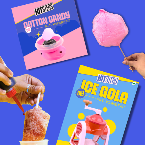 DIY Ice Gola and Cotton Candy Kit, a fun screen-free family bonding activity in India