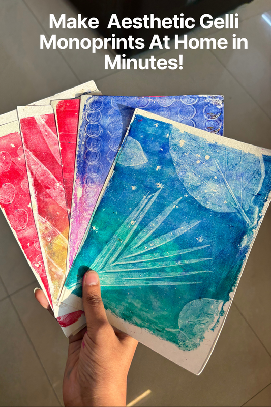 Step-By-Step Guide For Use Your Kitsters Diy Gel Plate Monoprinting Kit | DIY Gelli Printing at Home