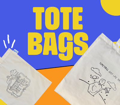 Printed Tote Bags - DIY kits from Kitsters