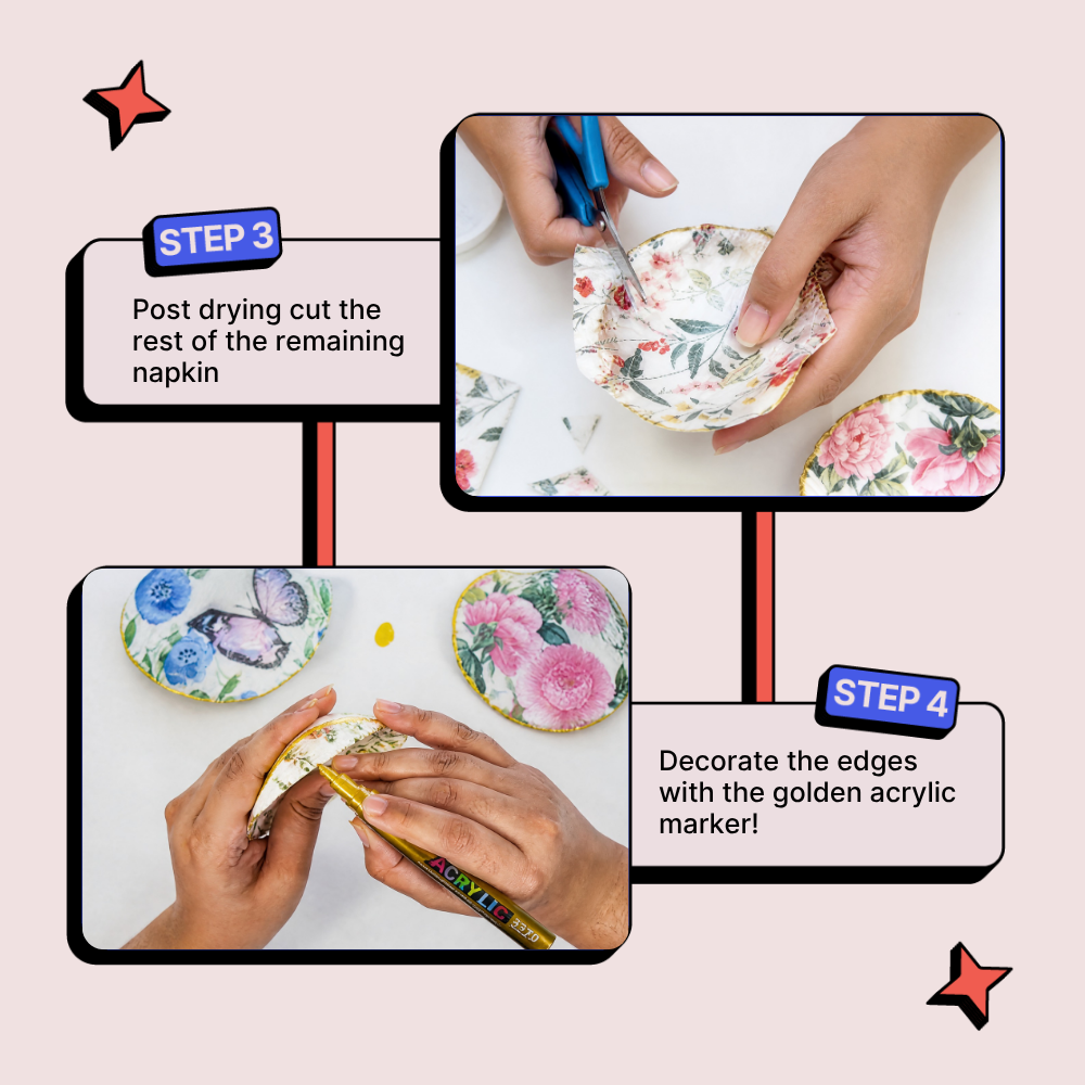 DIY Decoupage Shells Kit