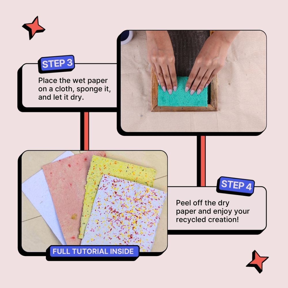 Handmade Paper Making Mould and Deckle Set