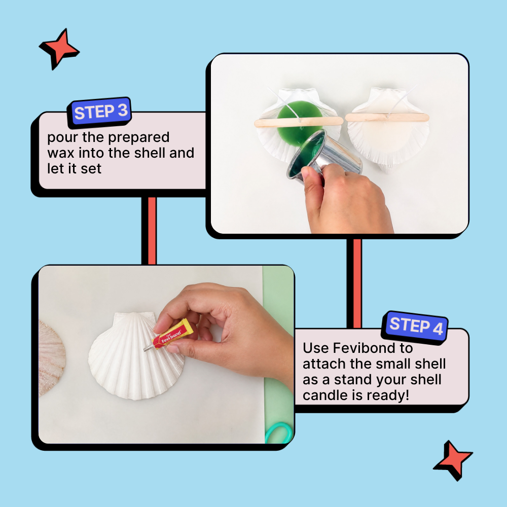 DIY Shell Candle Kit