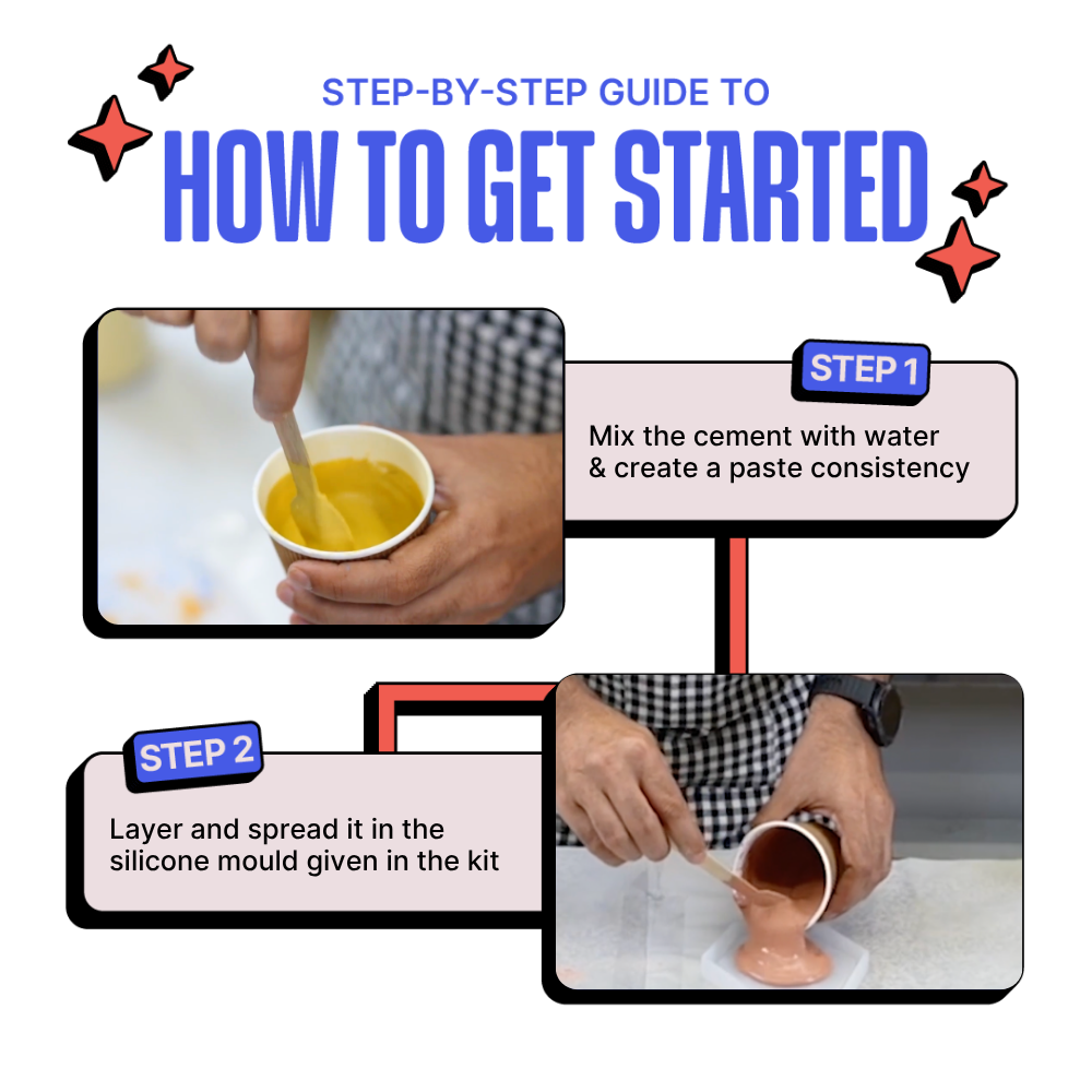 DIY Cement Trinket Tray Kit