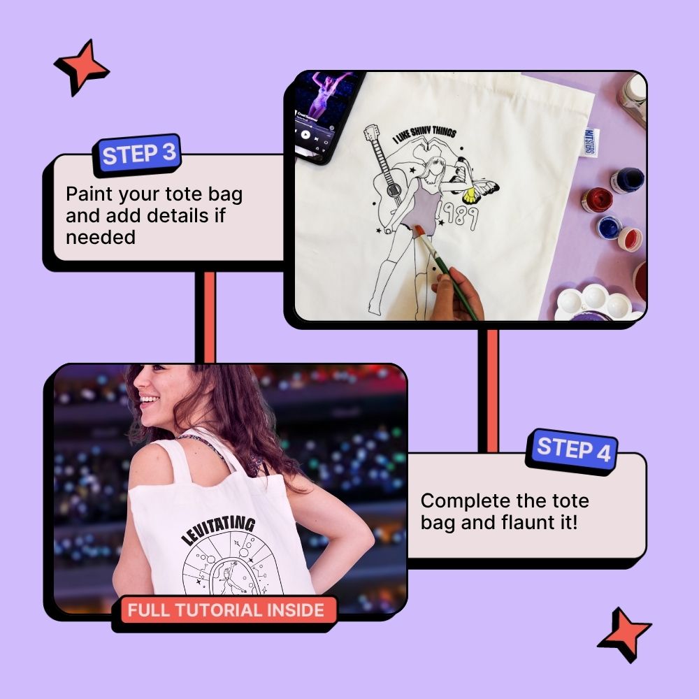 DIY Tote Bag Painting Kit -  Eras Tour