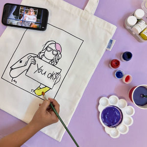 DIY Tote Bag Painting Kit - You Belong With Me