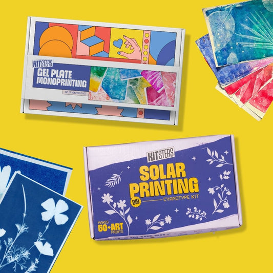 COMBO : DIY Gel Plate Monoprinting & DIY Solar Printing Kit