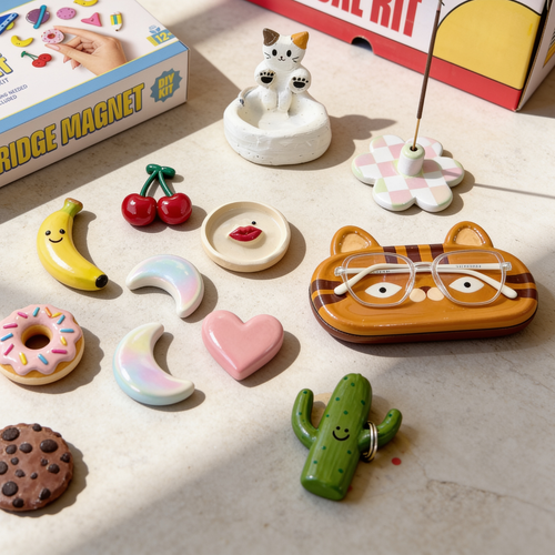 COMBO : DIY Fridge Magnet Kit & DIY Clay Sculpting Kit