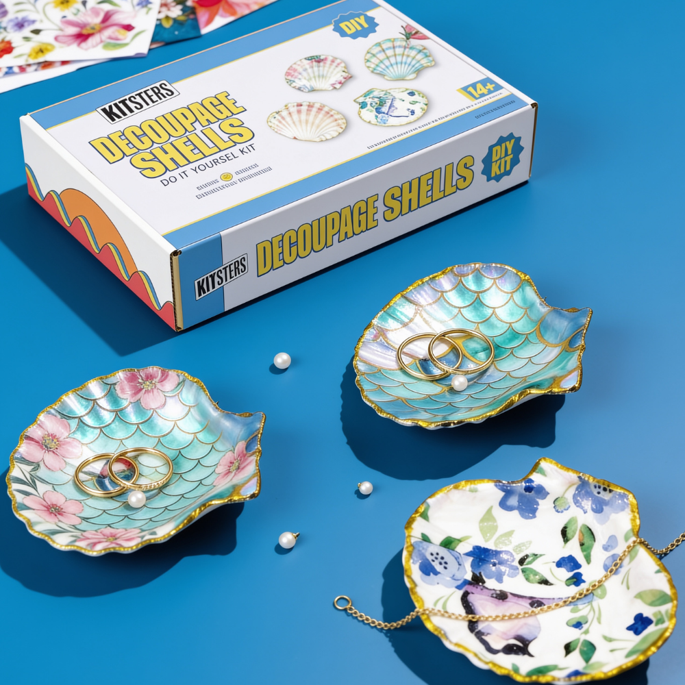 DIY Decoupage Shells Kit