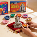 COMBO: DIY Shadu Mati Ganpati Kit + DIY Diya Decoration Kit