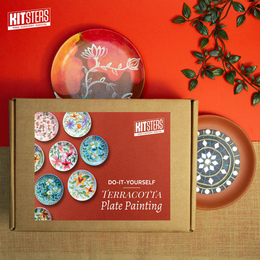 DIY Terracotta Plate Painting Kit
