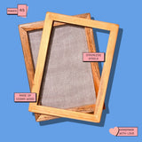 Handmade Paper Making Mould and Deckle Set