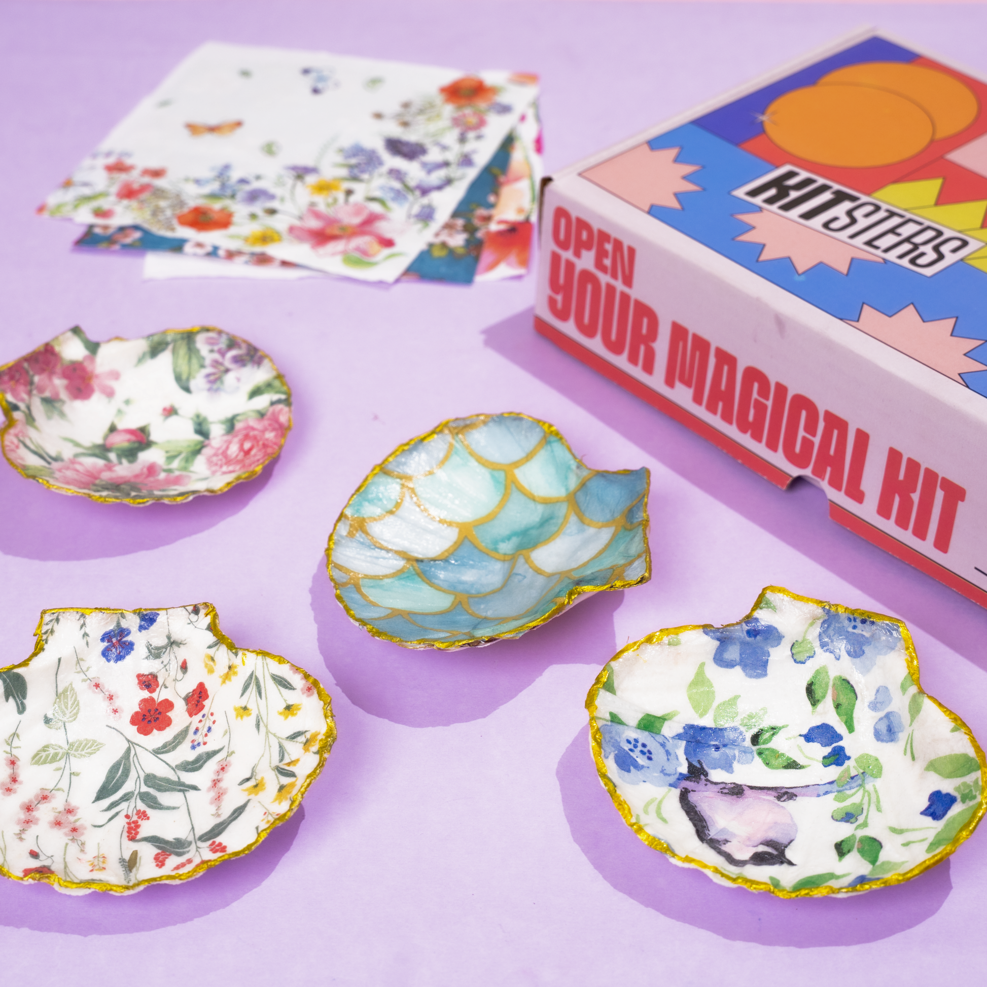 DIY Decoupage Shells Kit