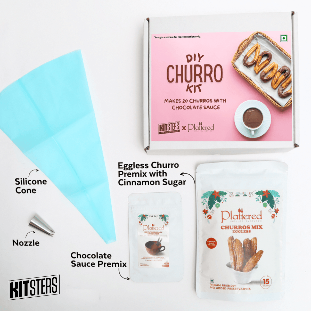 DIY Eggless Churro Kit Fun Food DIY Kits Kitsters