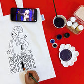 DIY Tote Bag Painting Kit - Born To Shine