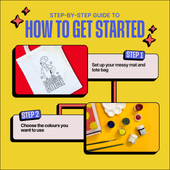 DIY Tote Bag Painting Kit - Born To Shine
