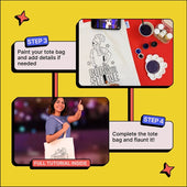 DIY Tote Bag Painting Kit - Born To Shine