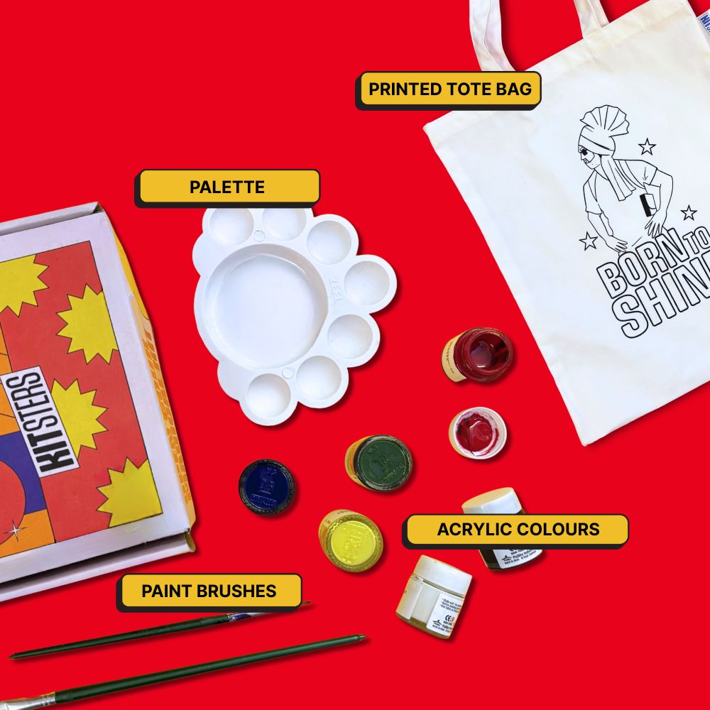 DIY Tote Bag Painting Kit - Born To Shine