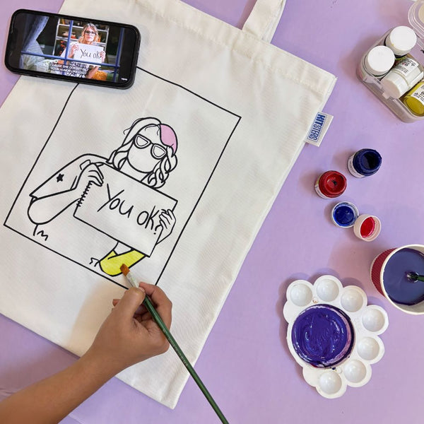 DIY Tote Bag Painting Kit - You Belong With Me