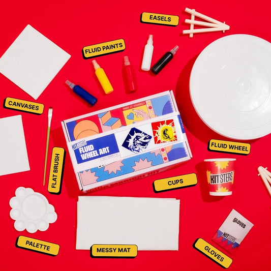 COMBO : DIY Fluid Wheel Art Kit & DIY Fluid String Art Kit