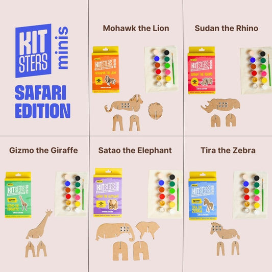 Kitsters Minis - Safari Edition (Pack of 5)
