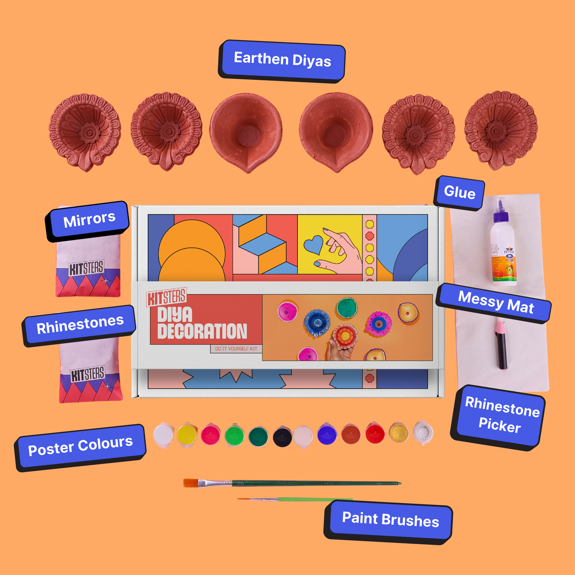 DIY Diya Decoration Kit