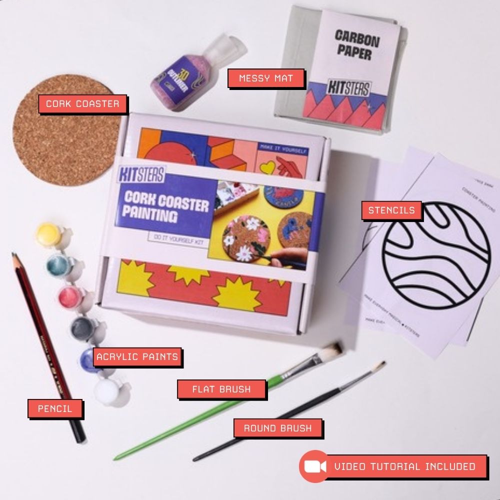 DIY Cork Coaster Painting Kit