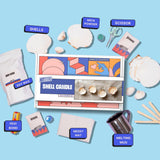 COMBO : DIY Shell Candle Kit & DIY Decoupage Shells Kit