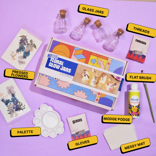 DIY Floral Glow Jar Kit