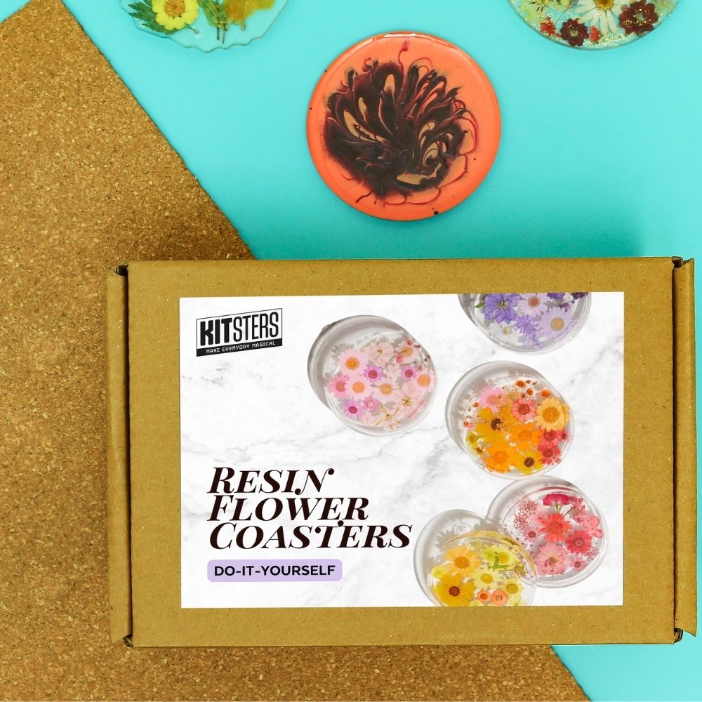 DIY Resin Flower Coaster Making Kit | DIY Art & Craft Kit | Kitsters