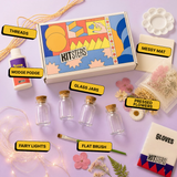 COMBO : DIY Floral Glow Jar Kit & DIY Light Bottle Painting Kit