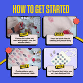 COMBO : DIY Block Printing Kit (Tote Bag) & DIY Tote Bag Painting Kit