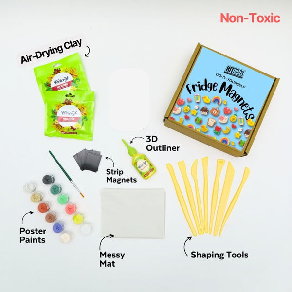 DIY Fridge Clay Magnet Kit – Fun Craft Activity for Kids
