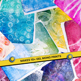 COMBO : DIY Handmade Paper Kit & DIY Gel Plate Monoprinting Kit