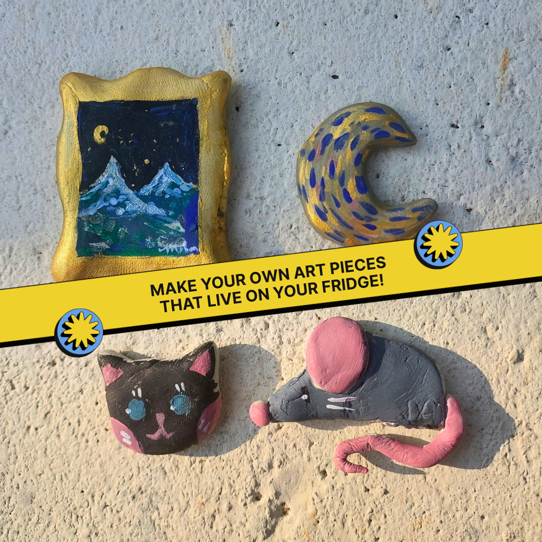 COMBO : DIY Fridge Magnet Kit & DIY Clay Sculpting Kit