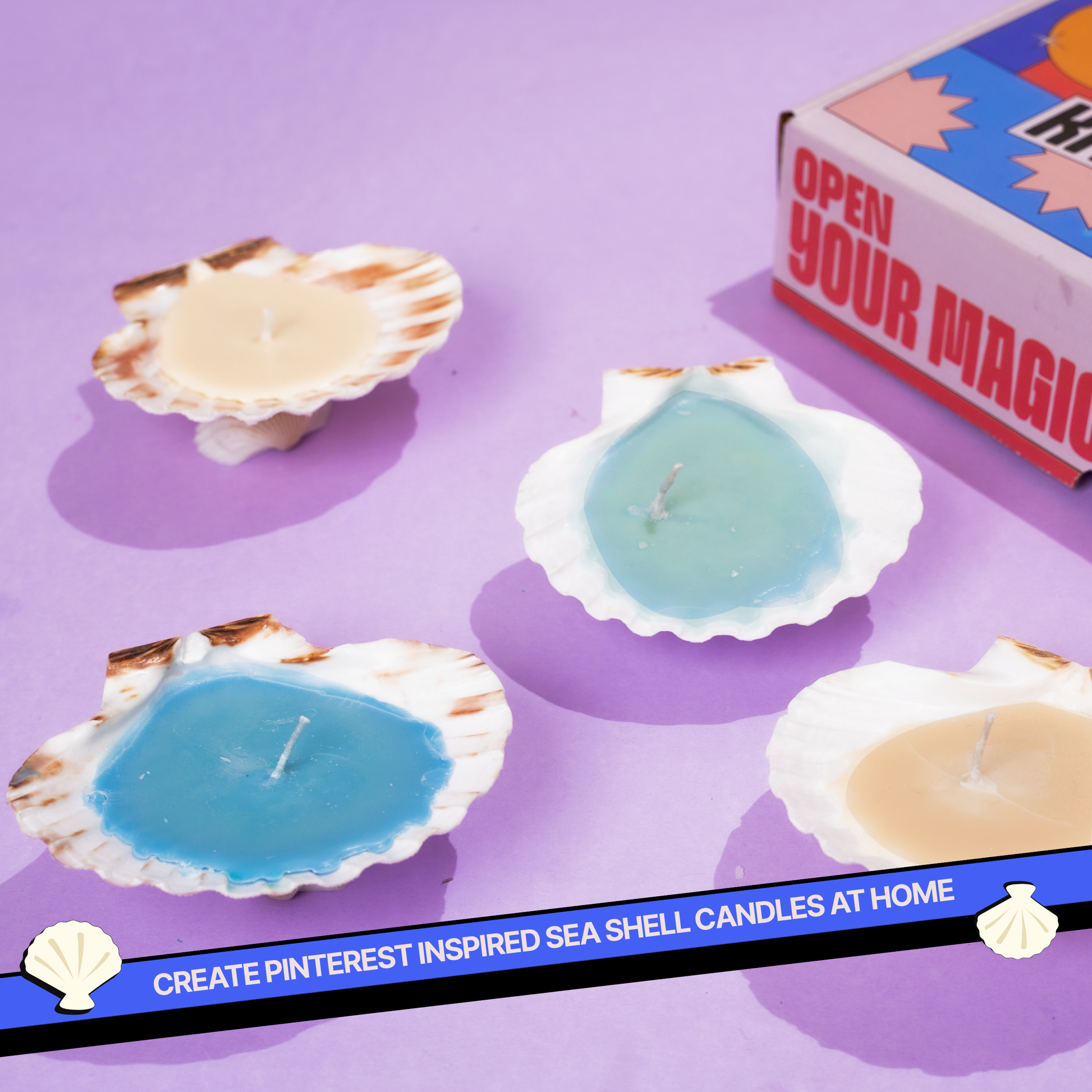 DIY Shell Candle Kit