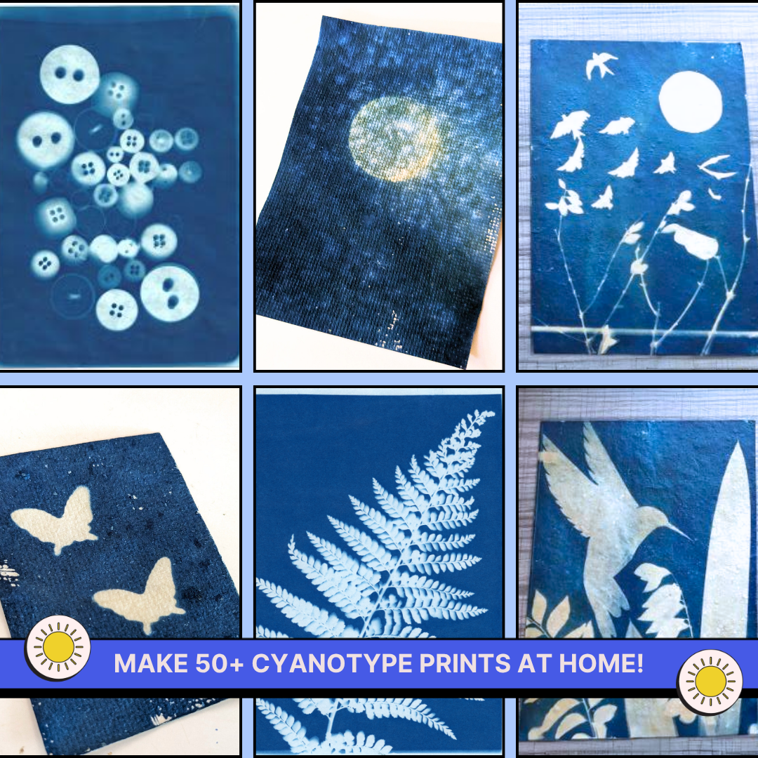 COMBO : DIY Handmade Paper Kit & DIY Solar Printing Kit